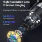 4.3'' 1080P Digital Microscope 50X-1000X 8LED Built-in Storage Coin Magnifier