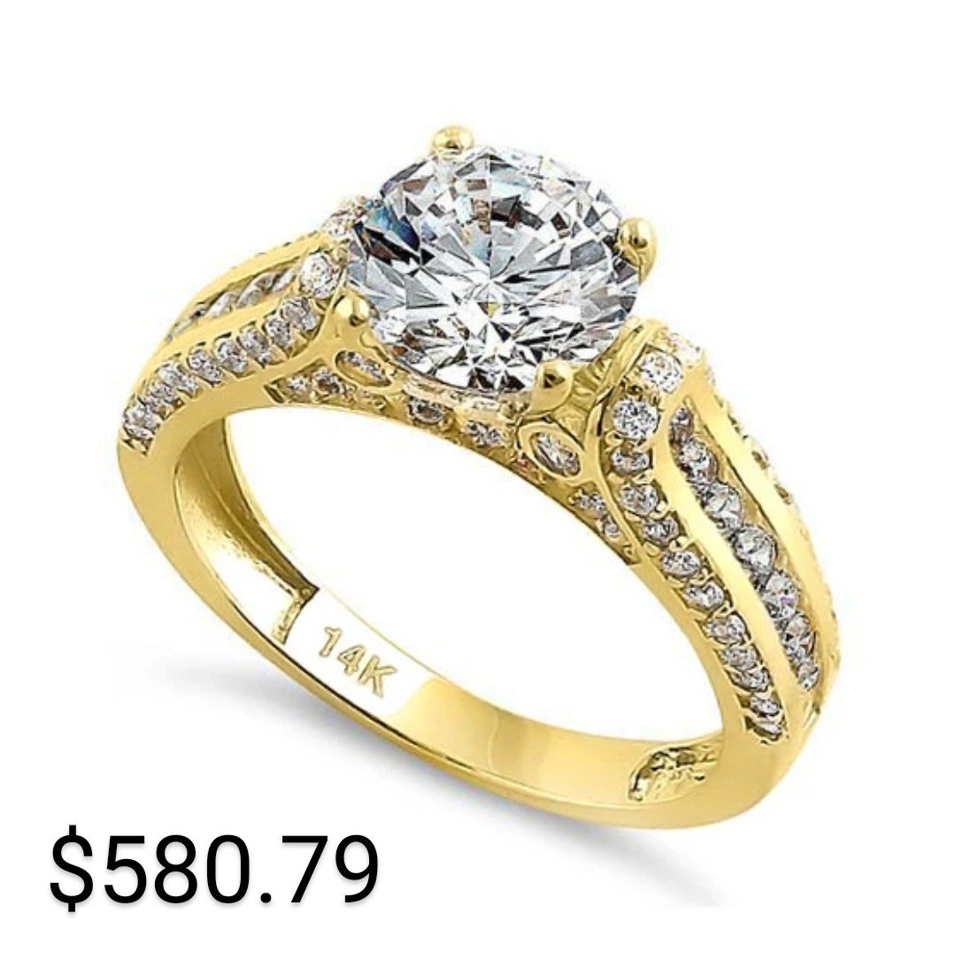 14kt Gold engagement ring