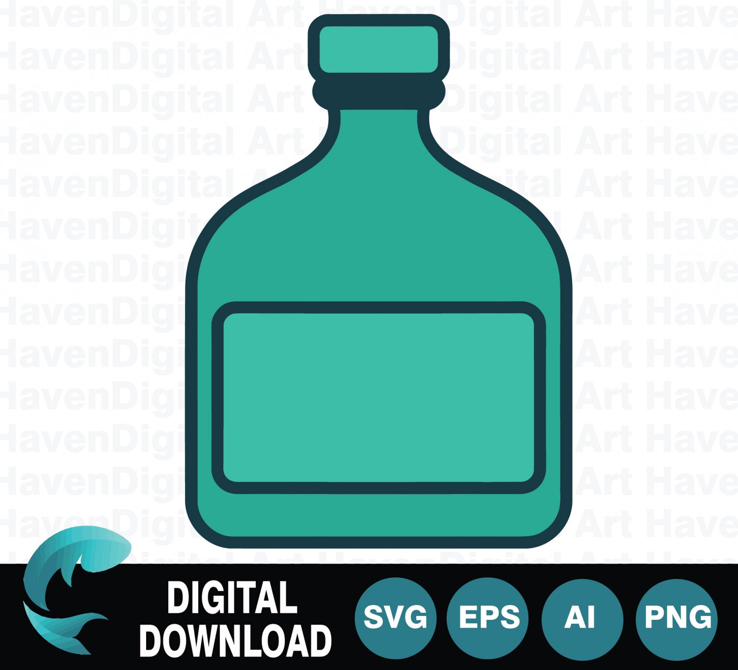 Bottle Container Flask Liquid Medicine Pharmacy Chemical Laboratory SVG Icon