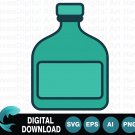 Bottle Container Flask Liquid Medicine Pharmacy Chemical Laboratory SVG Icon