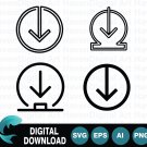 Download arrow SVG icon set