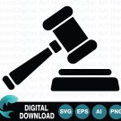 Judge Hammer SVG Symbol