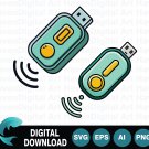 USB Flash Drive Storage Memory Stick Data Transfer Technology SVG Icon