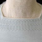 Petite Sophisticate Baby Blue Silk Sweater w/pearl details, sz P,  NWT!