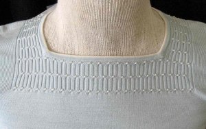 Petite Sophisticate Baby Blue Silk Sweater w/pearl details, sz P,  NWT!