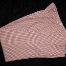 EXPRESS Slim Fitting Red & White check pants Sz PS !!