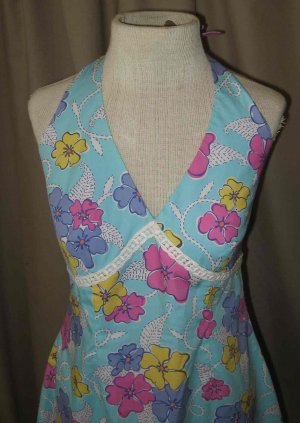 Lilly Pulitzer Pastel Floral Halter Dress