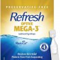 Refresh Optive MEGA-3 Lubricant Eye Drops Preservative-Free Artificial Tears, 0.01 fl oz (0.4 mL)
