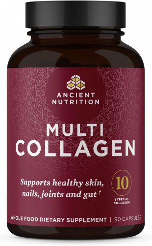 Ancient Nutrition Collagen Peptides Pills, Hydrolyzed Multi Collagen Supplement