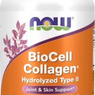 NOW Foods Supplements, BioCell Collagen® Hydrolyzed Type II, Clinically Validated, 120 Cap