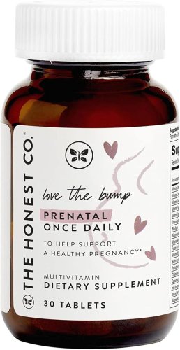 Honest Company Love the Bump, 30 Ct &acirc;�� Once Daily Prenatal Multivitamin, NSF Certified & Non-GMO