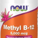 NOW Foods Supplements, Methyl B-12 5000mcg,Methylcobalamin, Hypoallergenic, 90 Veg Cap