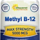 aSquared Nutrition Vitamin B12 Supplement – 5,000 MCG with Methylcobalamin (Methyl B12)