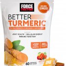 Force Factor Better Turmeric 400mg with Black Pepper & Ginger – Extra Strength Joint Support
