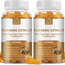 (2 Pack) Turmeric Curcumin with Black Pepper & Ginger – High Absorption Joint & Digestion Support