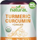 Organic Turmeric Curcumin Capsules with Ginger & Black Pepper – Joint & Immune Support