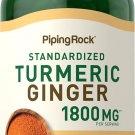 Piping Rock Turmeric & Ginger 1800mg – Black Pepper Herbal Complex, 120 Softgels
