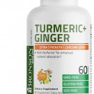 Bronson Turmeric + Ginger – Extra Strength Joint & Digestion Support, 60 Vegetarian Capsules