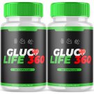 Gluco Life 360 Supplement, Advanced Formula for Wellness & Glycogen Support, 120 Capsules (2 Pack)