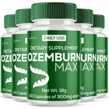 Ozemburn Max Supplement &acirc;�� Advanced Formula, 300 Capsules (5 Pack)
