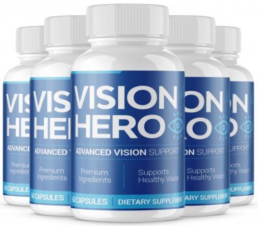 Vision Hero 5 Pack &acirc;�� Pills for Advanced Vision & Eye Health Support