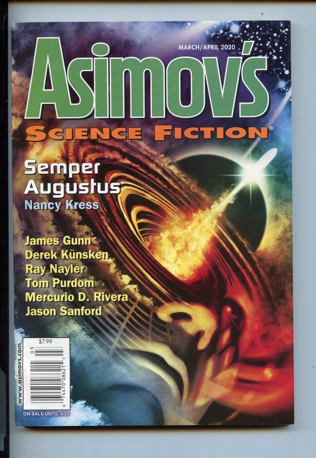 Asimov&acirc;��s SF Mar/Apr 2020 digest magazine Fine
