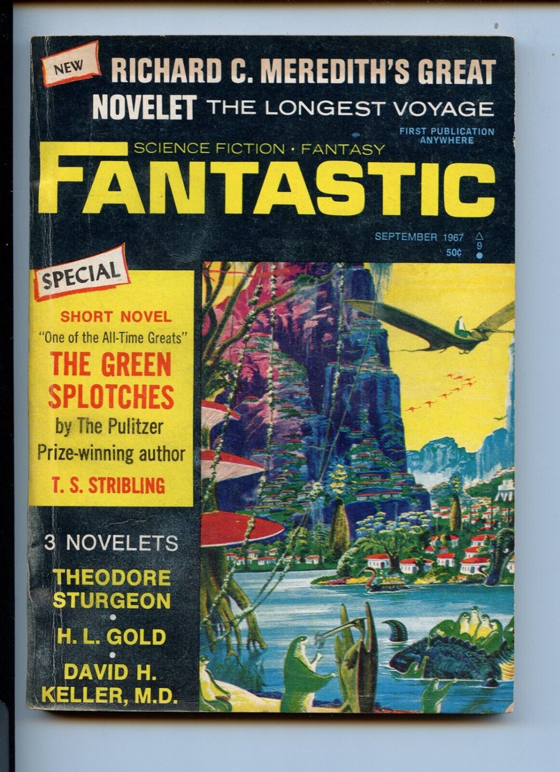 Fantastic digest magazine Sept. 1967 VG-