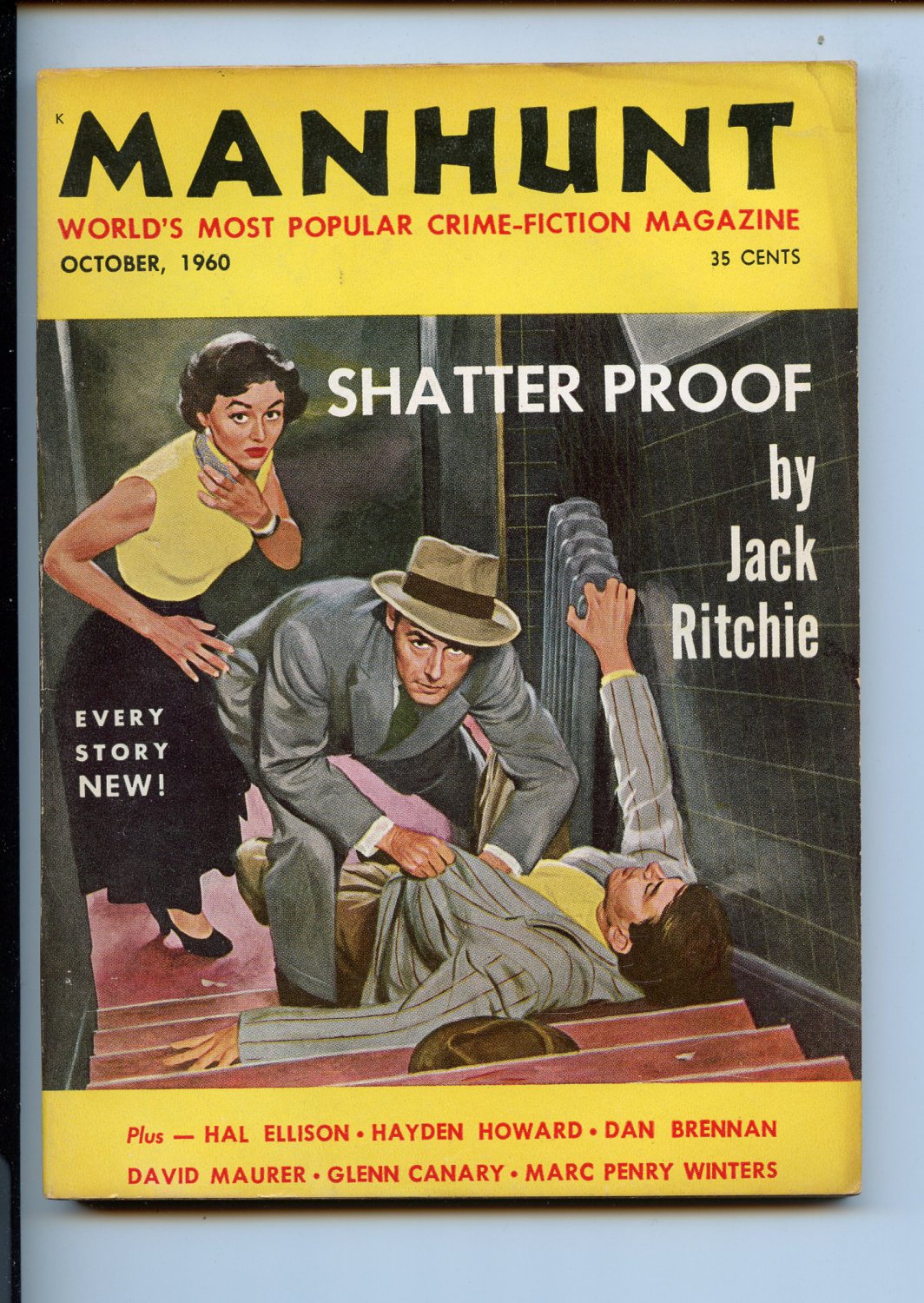 Manhunt Detective Vol 8 #5 Oct 1960 digest magazine VG