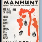 Manhunt Detective Vol 14 #1 Feb-Mar 1966 digest magazine VG-