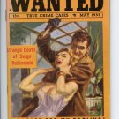 Wanted True Crime Vol 1 #1 May 1955 pocket digest VG
