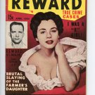 Reward True Crime Vol 1 #2 Apr 1954 pocket digest VG+