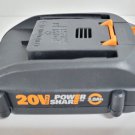 Genuine WORX WA3575 20V Max Li-Ion Power Share 2.0Ah Battery New Genuine WORX WA3575 20V Max Li-Ion Power Share 2.0Ah Battery New