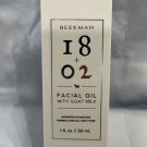 Beekman 1802 18+02 Facial Oil With Goat Milk 1 oz NIB