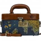 Patricia Nash Brescia Leather Mini Train Case - Parisian Newspaper-NWT-$249.95 Patricia Nash Brescia Leather Mini Train Case - Parisian Newspaper-NWT-$249.95