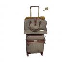 Samantha Wish You Were Here 2-Pc 22" Brown Croco Tweed Luggage Set, Discontinued Samantha Wish You Were Here 2-Pc 22" Brown Croco Tweed Luggage Set, Discontinued