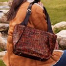 Patricia Nash Billings Croco-Embossed Leather Shopper Tote -Autumn NWT