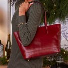 Patricia Nash Verzi Leather Tote Bag Ruby Red NWT Patricia Nash Verzi Leather Tote Bag Ruby Red NWT