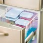 Tupperware 10-piece Date, Store & Freeze Food Storage Set, Blue tops, New Sealed