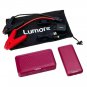 Lumore Pro Jump Starter Kit w/AC Plug & Power Bank w/Cables & Bag-Berry-NEW