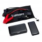 Lumore Pro Jump Starter Kit w/AC Plug & Power Bank w/Cables & Bag-Berry-NEW