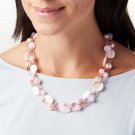 HEIDI DAUS Gals Just Want to Have Fun 41-1/2" Long Pink Bead Necklace HEIDI DAUS Gals Just Want to Have Fun 41-1/2" Long Pink Bead Necklace