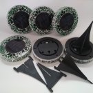 B & H Solar Outdoor Mosaic Disk Lights, 6-Pack - Forest Green - New with Box - B & H Solar Outdoor Mosaic Disk Lights, 6-Pack - Forest Green - New with Box -