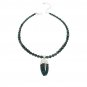Jay King Sterling Silver Teal Apatite Pendant with Bead Necklace NWT $235