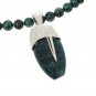 Jay King Sterling Silver Teal Apatite Pendant with Bead Necklace NWT $235