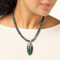 Jay King Sterling Silver Teal Apatite Pendant with Bead Necklace NWT $235