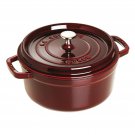 STAUB Cast Iron 4-qt Round La Cocotte, Grenadine color, Brand New In Box STAUB Cast Iron 4-qt Round La Cocotte, Grenadine color, Brand New In Box