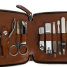 Patricia Nash Zip-Around Leather Case Manicure Set-Tan-NEW Patricia Nash Zip-Around Leather Case Manicure Set-Tan-NEW