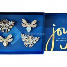 Joy Joanna Buchanan - Rhinestone Butterfly Bee Clip Ornaments Set of 4