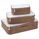 Samantha Brown 3-piece Packing Cubes - Taupe - New