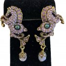 Heidi Daus Seahorse earrings Pierced NWT